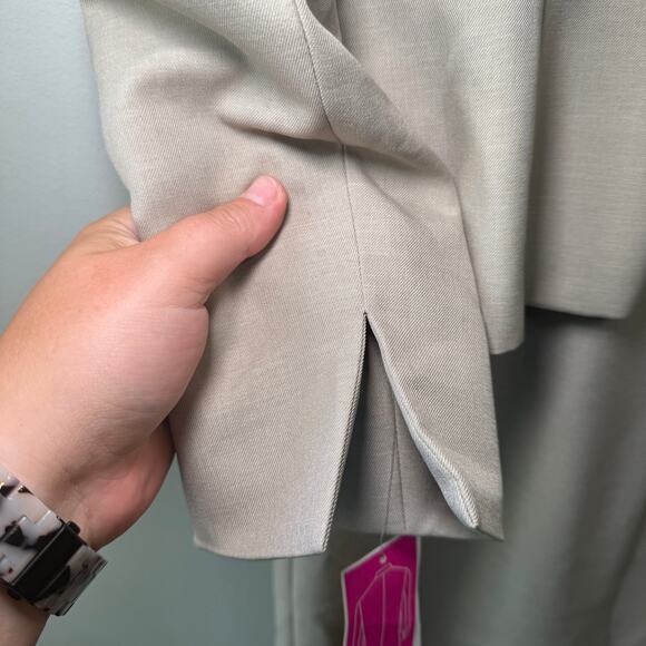 9 & Co Women's Suit Separates Dress Set Suit Blazer Jacket Gray Black Size 6 - Picture 10 of 12